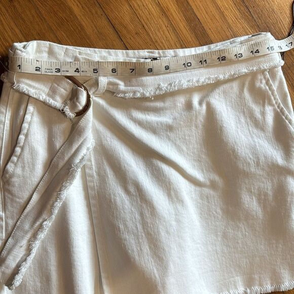 TOMMY HILFIGER St.Tropez Casual White Denim Jean Wrap Skirt Skort NWT - Picture 11 of 11